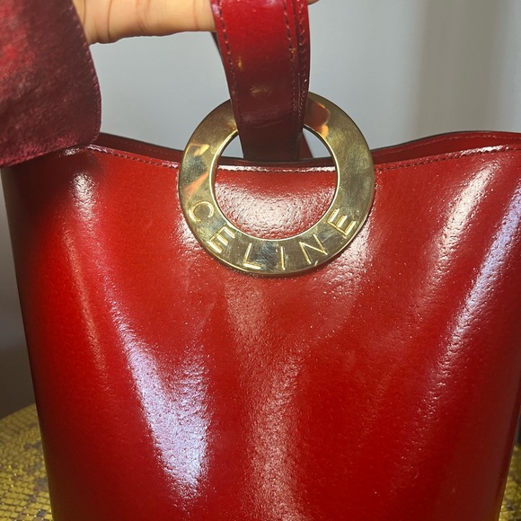 CELINE | Red Loop Bucket Bag NIB - Picture 6 of 7